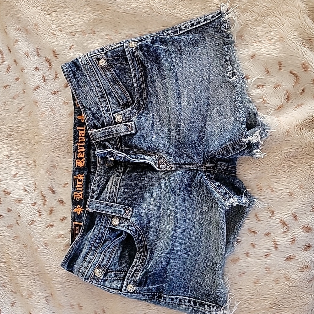 Rock Revival Cutoff Denim Shorts